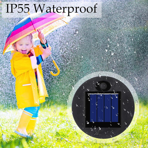 4 Warm(2.76 Inch Pieces Replacement Solar Light Tops Outdoor Hanging Lantern Solar Light Parts Round Waterproof