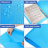 CHENGU 12 Pieces 1 Inch Plastic Binder with Pocket - Blue Color, Holds 200 Sheets