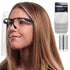 TCP Global Salon World Safety Face Shields with Black Glasses Frames (Pack