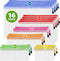 JUZARI 16 Pack Assorted Sizes Plastic Mesh Zipper Pouches - Storage & Organize Board Games, Puzzles, Documents, Bills,