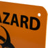 NMC S93R BIOHAZARD Sign, "AUTHORIZED PERSONNEL ONLY", 7" x 7", Plastic, Black Text on Orange