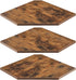 SUYU Set of 3 Floating Corner Shelves, 11.8" Rustic Wood Corner Shelf Wall