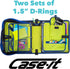Case it Dual Monster Eye Zipper Binder, 2 Sets of Rings, Included Pencil Pouch, Purple, DUAL-101-ME-PUR by Case it