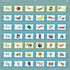 Teacher Created Resources Calming Blue 7 Pocket Chart (28" x 28") (TCR20101) by Teacher Created Resources