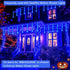 100FT 300LED 8 Kwaiffeo Blue Christmas Lights, String Light Outdoor Indoor, Modes Connectable Blue Lights for Christmas