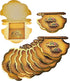 srne Shagun Envelopes (Pack of 10) Pankha Fan Shaped 2-fold Fancy Designer Set