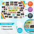 Decorably 49 Pcs Bulletin Board Decorations for Elementary - Amazing Things Happen Here with Borders