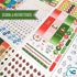 Vladi Creative Cute Colorful Planner Stickers – 1054 pcs / 15 Sheets – Functional & Decorative Icons, Dates, Weather,