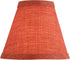Aspen Creative 51044-2,Hardback 3"Top 6"Bottom 5"Slant.Set 2. Empire Transitional Clip-On Chandelier Shade/Brick Red