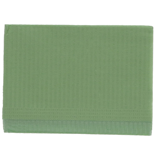 House Brand Dentistry HSB 109215, Disposable Dental Bibs, 13" X 18", Green, 2-Ply Paper &