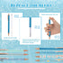 Sherr 7 Pcs Fancy Pens for Women, Cute Sparkly Glitter Pens with 10 Pcs Black Ink Refills, Gifts for Girls