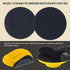 Dura-Gold Pro Series 5" Round & Mouse-Shaped Hand Sanding Block Pads - Hook & Loop and PSA Adapter Pad for Sanding