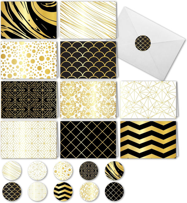 Smart Scribble 50 Blank Cards and Envelopes, Assorted Greeting Cards for All