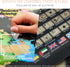 Scratch Off World Map with 196 Country Flags, 24" x 17" Frameable Travel Map, Black