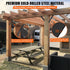 45 Degree Inside Mount Brackets 7"x1-1/3", Heavy Duty Steel Brackets for Wood Post to Beam Support, 8 Pack Angle Knee