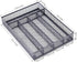 WuGeShop Office Desk Drawer Organizer, 5 Compartments Mesh Tray for Storage of Art Supplies, Stationery, Black