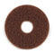 Oreck Commercial 437049 Orbiter Brown Scrub Pad, 12 in. Diameter, Abrasive Pad
