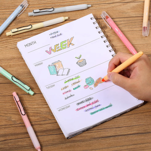 Mr. Pen Bible Highlighters and Pens, 16 Pack, Gel Highlighters, No Bleed, Retractable Gel Pens, Journaling Kit