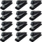 Clipco Stapler Black Full Desk Size with 2000 Staples (12-Pack)