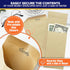 Decorably 100 Pack Kraft Small Money Envelopes, 3.5 x 6.5, Brown Small Coin Envelopes for Cash