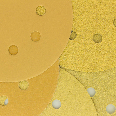 Dura-Gold Premium Variety Pack - 5" Gold Sanding Discs, 8-Hole Dustless Hook and Loop, 10 each of Grit (60, 80, 120,