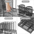 Marbrasse Desk Organizers, 4-Tier Mesh File Organizer with 5 Vertical File Holders and 2 Pen Holders