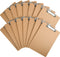 Happyhapi 16 Pack Clipboards - Letter Size 9" x 12.5" Eco-Friendly Wood Clip Boards for Office Supplies
