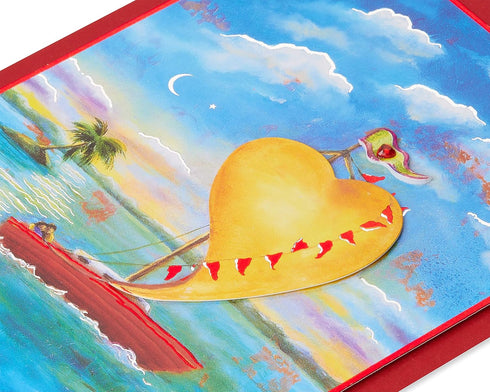 Papyrus Anniversary Card - Sailboat Design