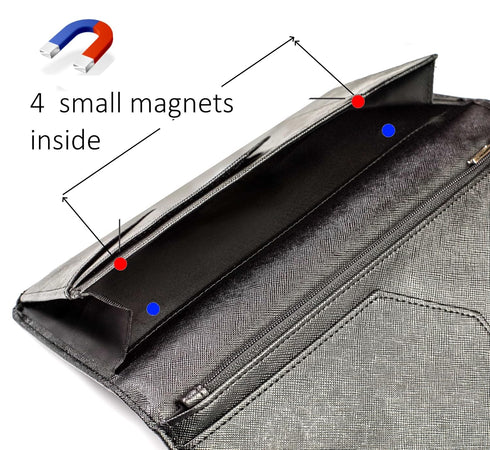Server Book with Zipper Pocket and Magnetic Closure Server Booklet Waitress Books Serving Book with Money Pocket