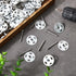 Fastener Kit Board Hardware Set, 1-1/4 Inch Galvanized Steel Washers and Stainless Steel Screws, 150 Pcs