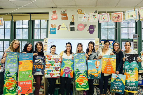 Sproutbrite Motivational Posters - Educational and Inspirational Growth Mindset Classroom Decorations for Teachers and