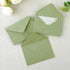 PONATIA 50 Pack Sage Green A4 Envelopes, 4 1/4 x 6 1/8 Inches for Christmas Gift Cards, Wedding Details, Thank You Cards