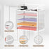 Supeasy 5 Trays Paper Organizer with Handle, Mesh Desk File Organizer, White Paper Sorter for Office, Home, or School