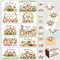 Decorably 50 Pack 6x4in Woodland Thank You Cards with Envelopes and Stickers,