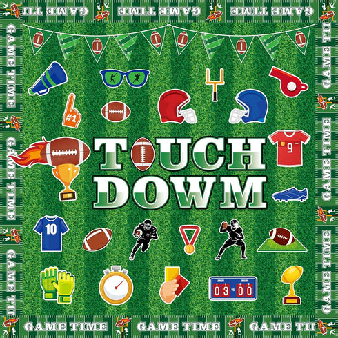 gisgfim 69Pcs Football Bulletin Board Decoration with Background Paper & Banner for School Classroom Game Day Supplies