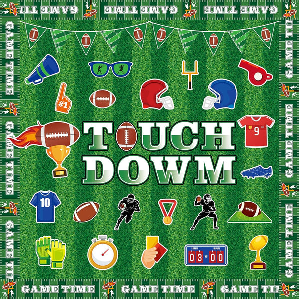 gisgfim 69Pcs Football Bulletin Board Decoration with Background Paper & Banner for School Classroom Game Day Supplies