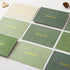 Green),50 Pack Crisky Bridal Shower Thank You Cards with Envelopes(Sage Embossed Floral Thank You Cards for Wedding