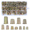 230 Pcs Threaded Inserts Nuts Assortment Tool Kit, 11 Sizes Metric M4/M5/M6/M8/M10 for Wood Inserts and Bolts
