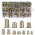 230 Pcs Threaded Inserts Nuts Assortment Tool Kit, 11 Sizes Metric M4/M5/M6/M8/M10 for Wood Inserts and Bolts