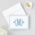 Designing Moments Monogrammed Set 10 24-2 Monogram Note Cards, Personalized Stationery, Single Letter Monogram, Folded