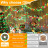 400LED 132FT, 8 Ollny Christmas Lights Remote Plug-in Red & Green Tree Lights with Timer and Modes, Waterproof