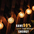 E26 Bulbs,1W Bulb,10 Bulbs 2200K Strings,Non-Dimmable,Glass,2-Pack Amber Small LED Light Small Edison Watt