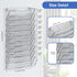 EasyPAG Mesh Wall File Holder, 10 Pockets Vertical Office Hanging File Organizer, Silver Magazine Rack for Documents