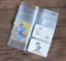 Funcoo Set of 4 Zipper Pocket Refill Pack, Plastic Clear Inserts Pouch for Travelers Notebook (Passport Size)