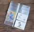 Funcoo Set of 4 Zipper Pocket Refill Pack, Plastic Clear Inserts Pouch for Travelers Notebook (Passport Size)