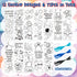 EYxsaxenk 72Pcs Color Your Own Bookmarks - Outer Space DIY Coloring Bookmark Astronaut Rocket Planet Blank Paper Book