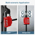 Puroma 1 Pack 4 Digit Combination Lock, Outdoor Waterproof Padlock for School and Gym Lockers, Red