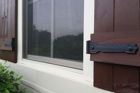 House of Antique Hardware 80033000 1 1/2" Offset 1 1/2" Offset Atlantic Premium Shutters Flat Hinge: (Per Pair) Shutter