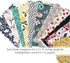 Decorative File Folders Set of 12, 3 Tab Cute Letter Size Folders, Boho Manila Home Office Supplies