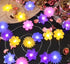 8.5ft 20LED Flower Lights Cute Fairy String Lights Floral Room Decor Night Lights USB Plug in or Battery Power String
